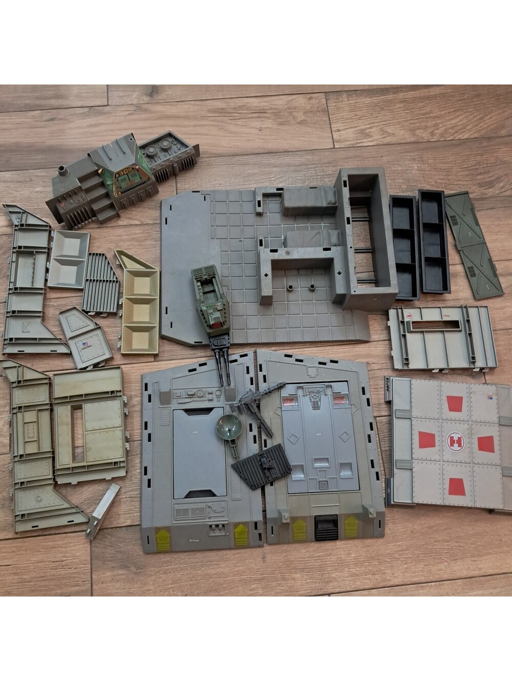 GI Joe Headquarters Command Center walls base replacement parts 1983 Vintage